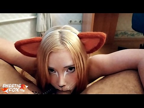 ❤️ Kitsune s'empassa la polla i es corre a la boca ️ Vídeo sexual al ca.zoomporno.ru ﹏